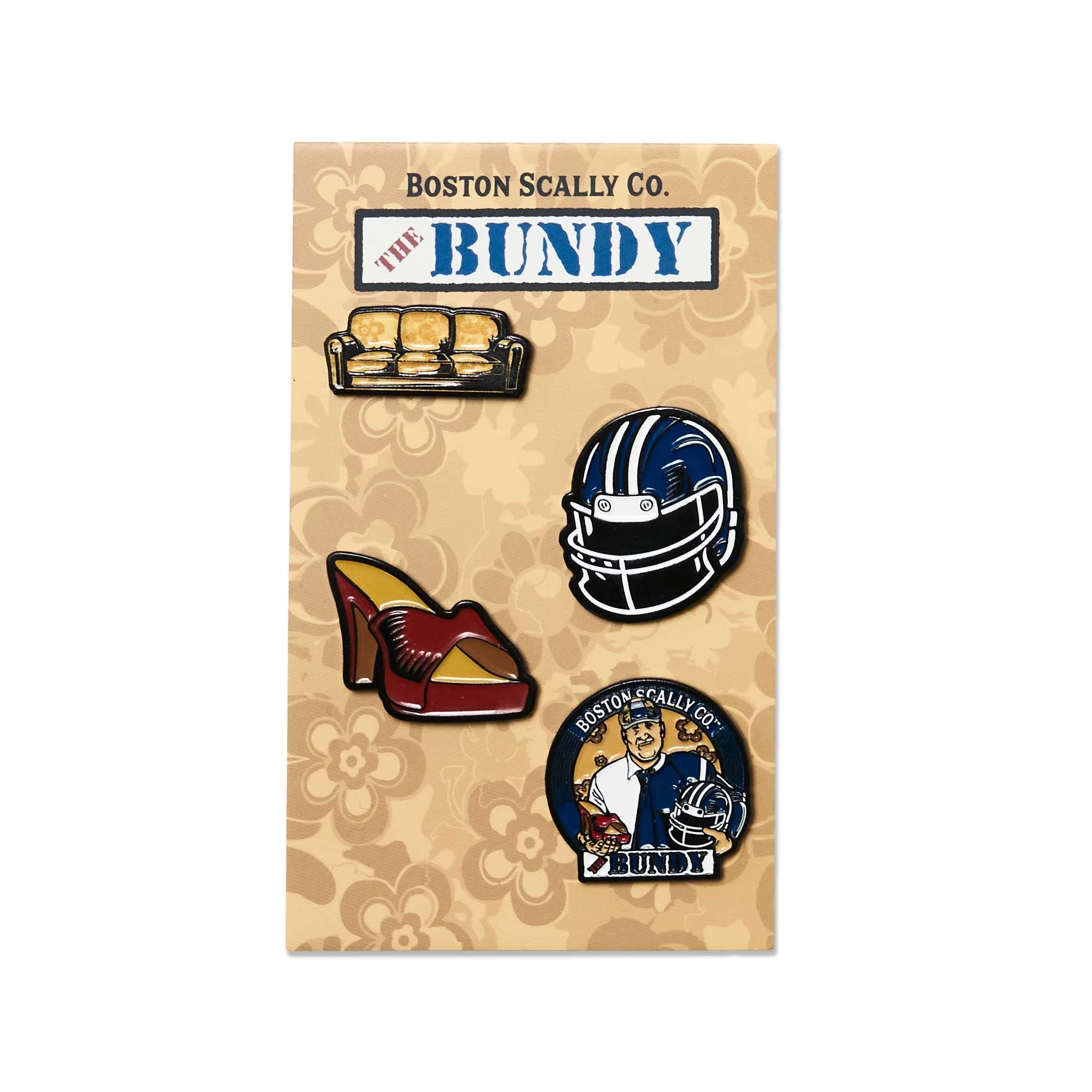 Boston Scally The Bundy Cap Pin Set