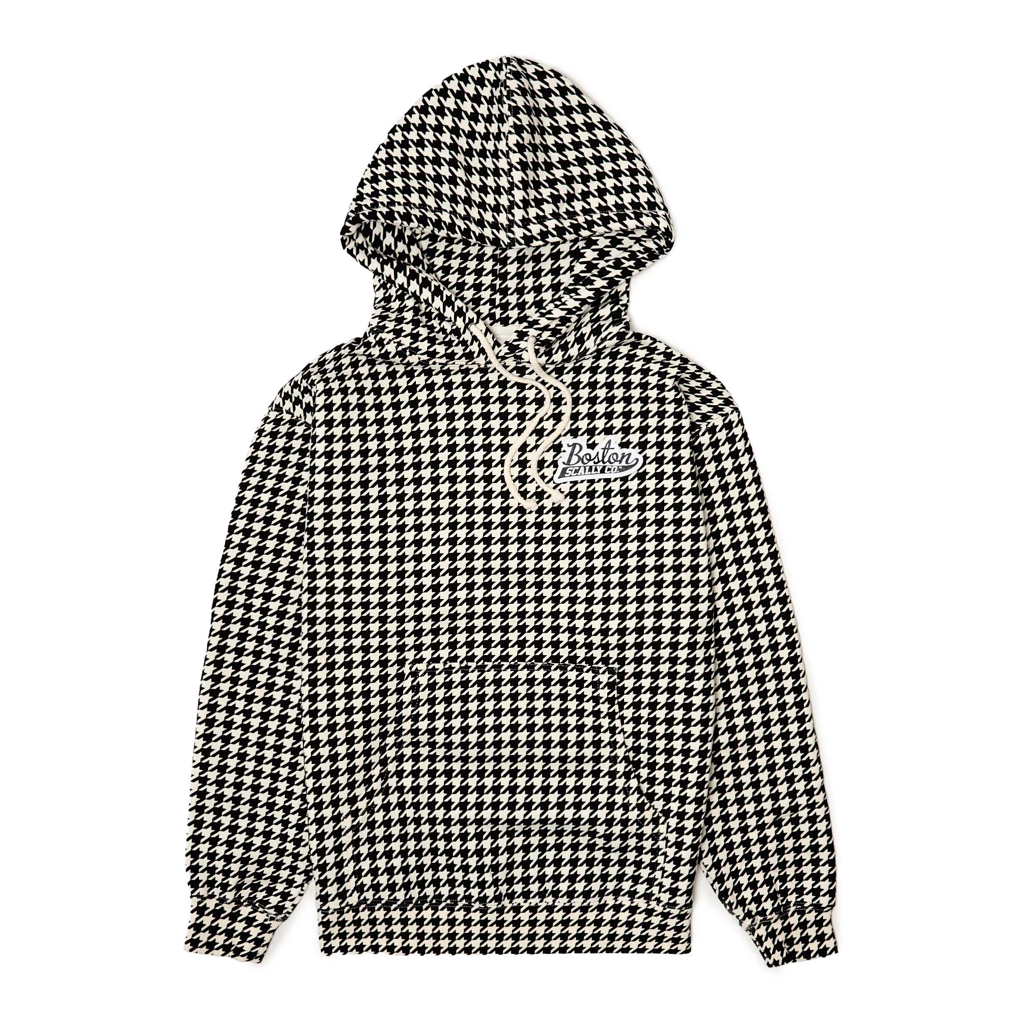 Boston Scally The Halloween Houndstooth Hoodie - Black & Moon