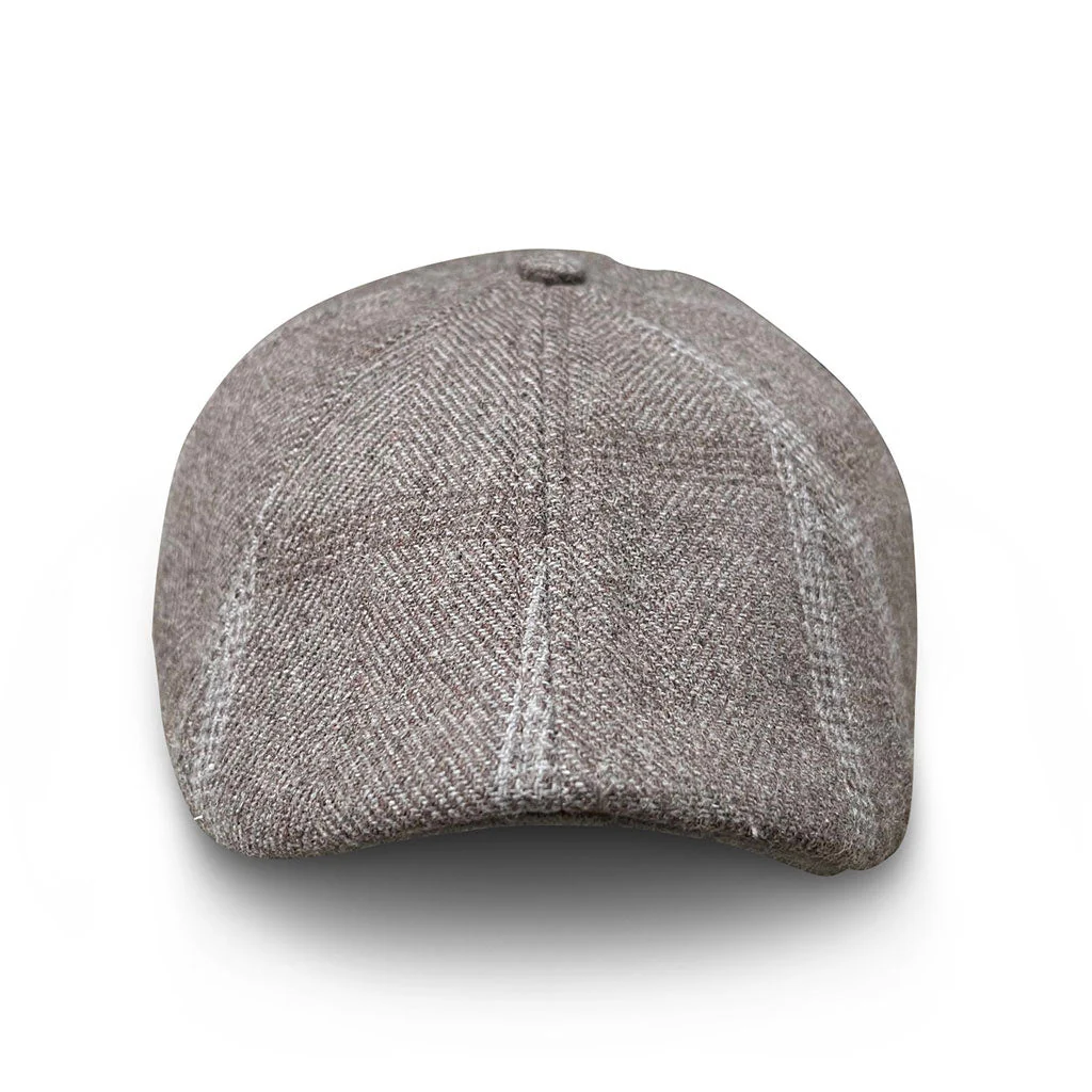 The Steel Rose Peaky Boston Scally Cap - Grey Plaid - Image 4