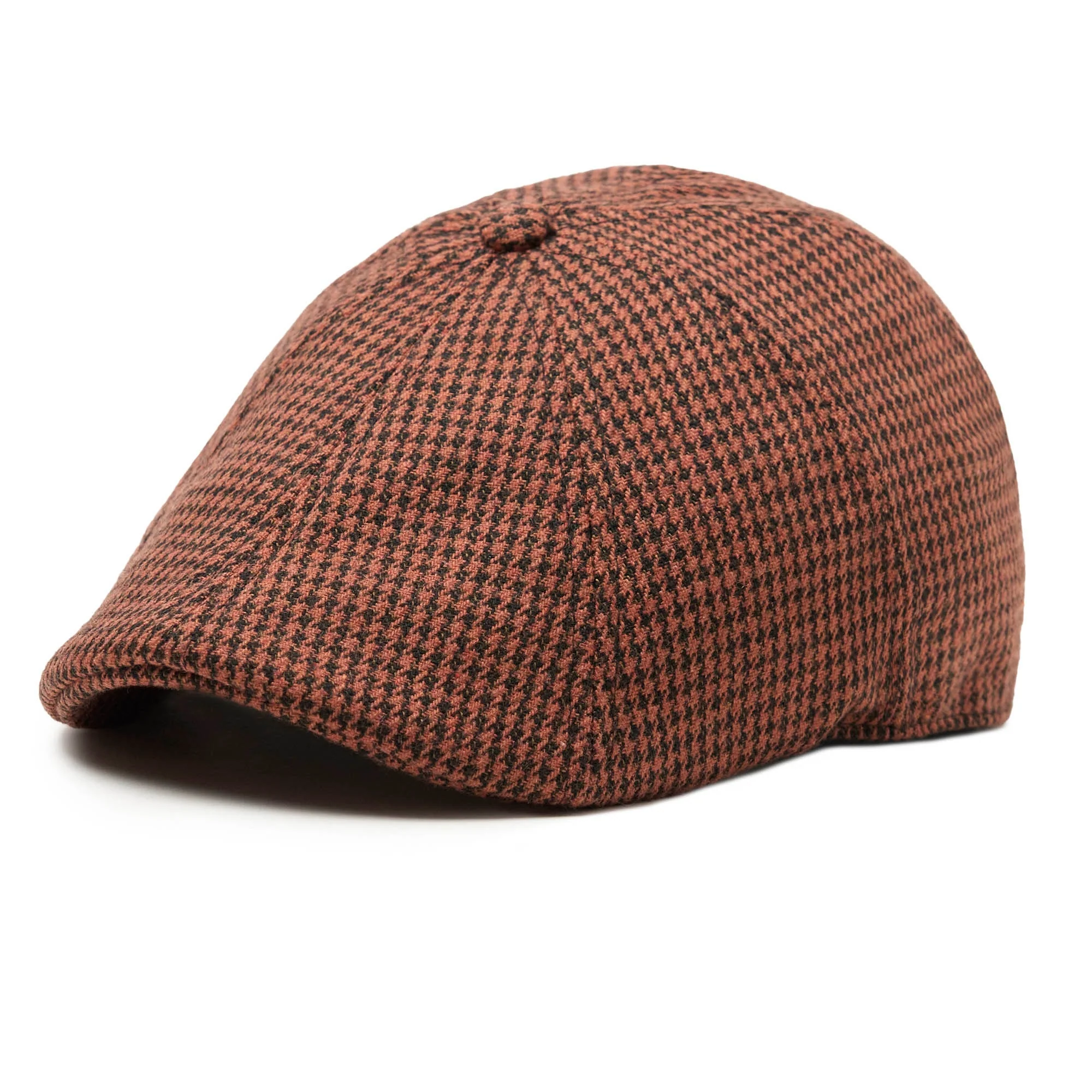 The Halloween Houndstooth Boston Scally Cap - Orange & Black - Image 4