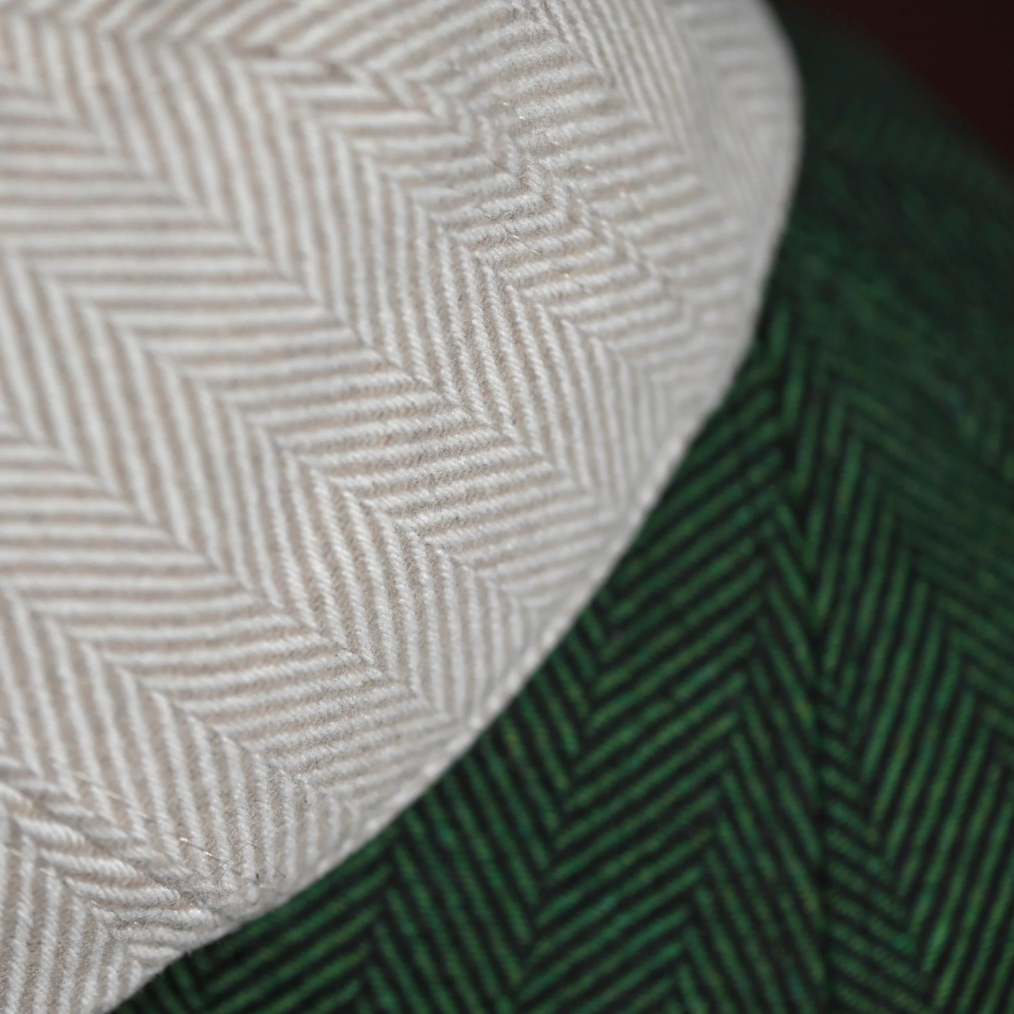 The 8-Panel Irish Boston Scally Cap - Green Herringbone - Image 13