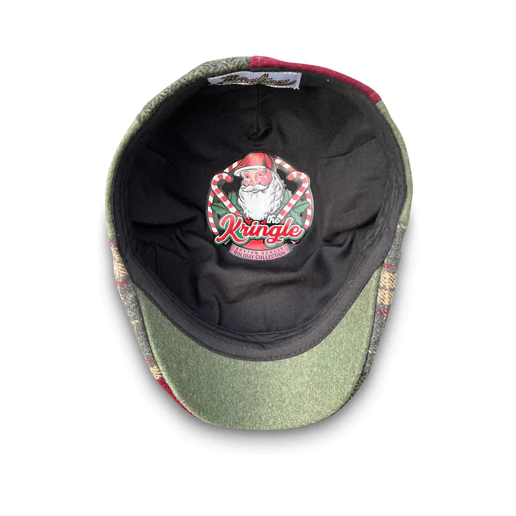 The Kringle Boston Scally Cap - Crimson & Green Plaid - Image 3