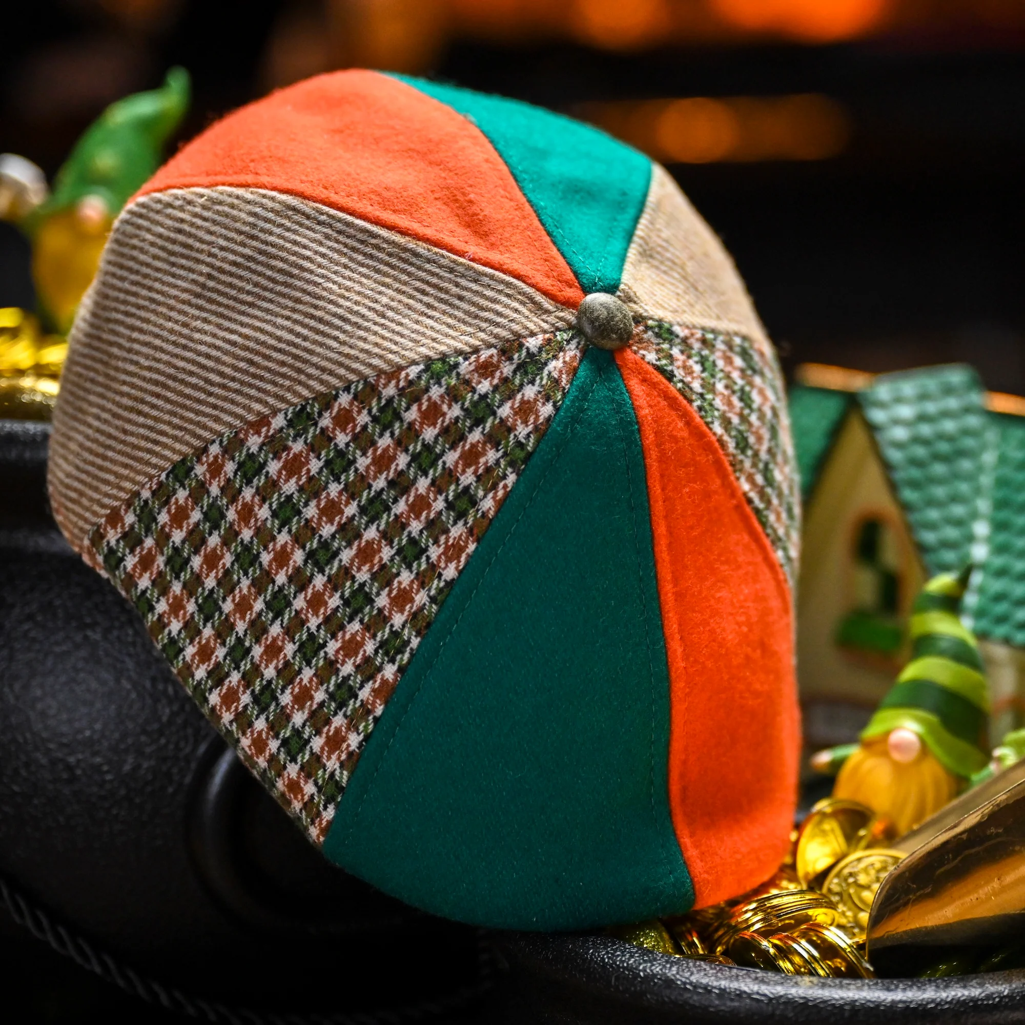 The Pot O' Gold Boston Scally Cap - Fortune Patchwork - Image 12
