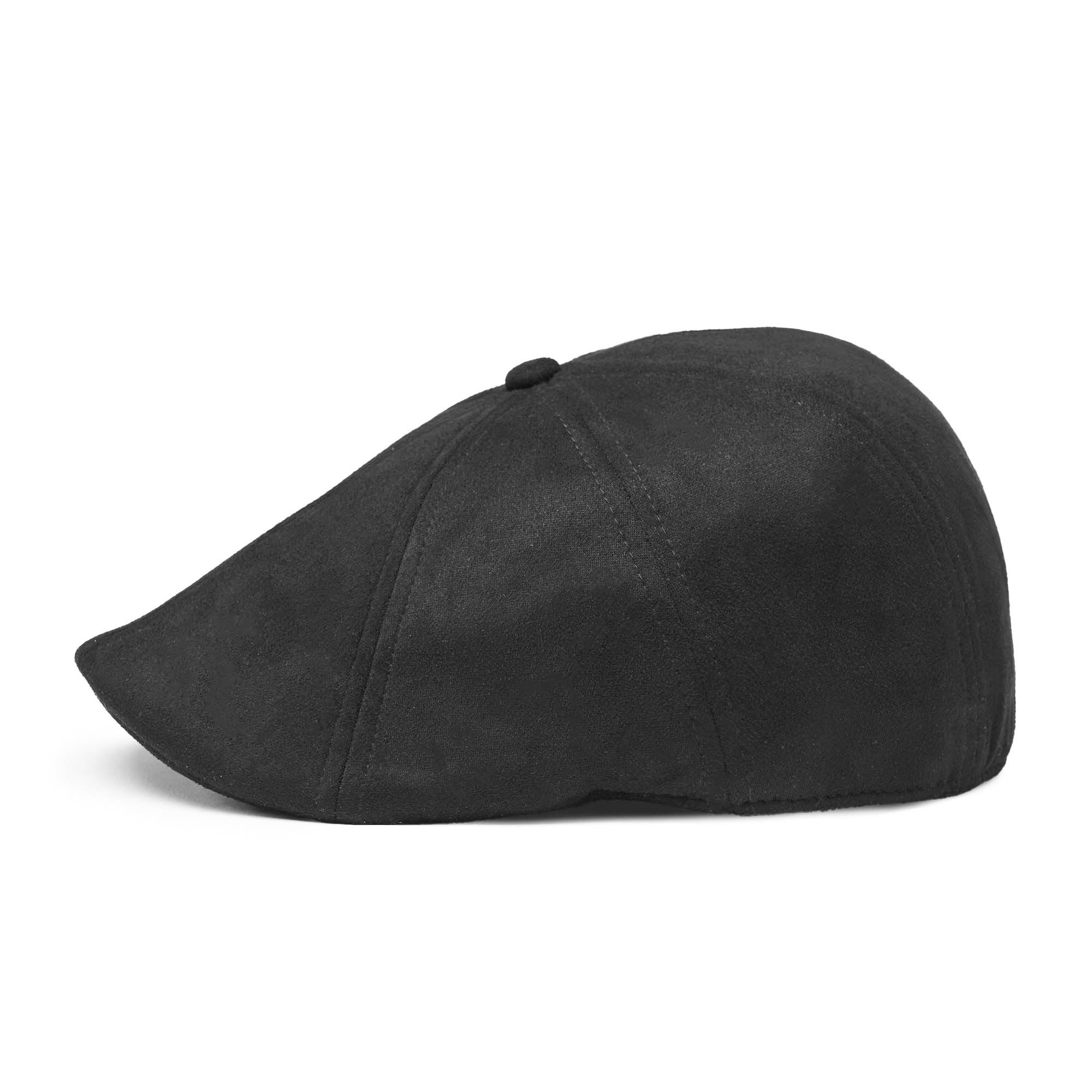 The Suede Peaky Boston Scally Cap - Black - Image 8